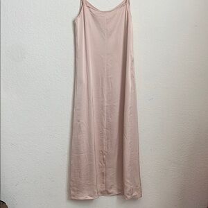 nap loungewear side slit blush midi‎ dress size M NWT